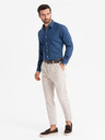 Ombre Clothing Herren Jeans-Hemd mit Lyocell und Brust-Stickerei von Ombre Clothing
