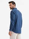 Ombre Clothing Herren Jeans-Hemd mit Lyocell und Brust-Stickerei von Ombre Clothing