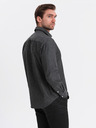 Ombre Clothing Herren Jeans-Hemd mit bestickter Tasche von Ombre Clothing