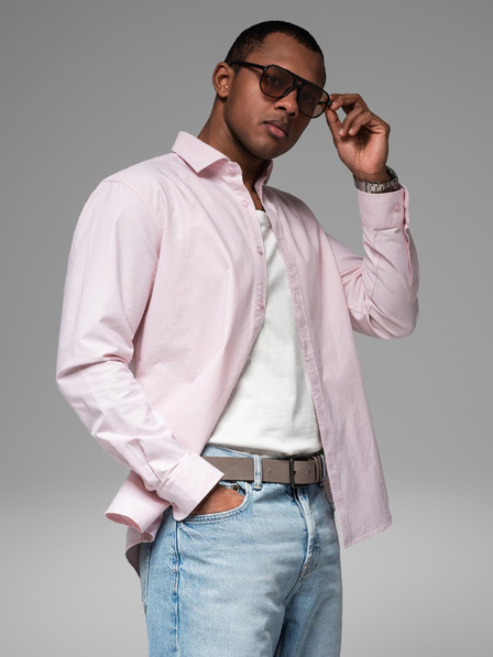 Ombre Clothing Herren Oxford-Hemd in Pastellfarben von Ombre Clothing