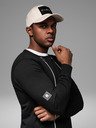 Ombre Clothing Gewaschene Herren-Sweatjacke mit dekorativer Naht am Ausschnitt Ombre Clothing