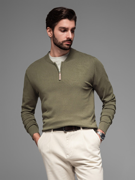 Ombre Clothing Herren-Strickpullover mit strukturierten Punkten Ombre Clothing