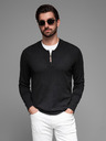 Ombre Clothing Herren-Strickpullover mit strukturierten Punkten Ombre Clothing