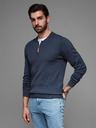 Ombre Clothing Herren-Strickpullover mit strukturierten Punkten Ombre Clothing