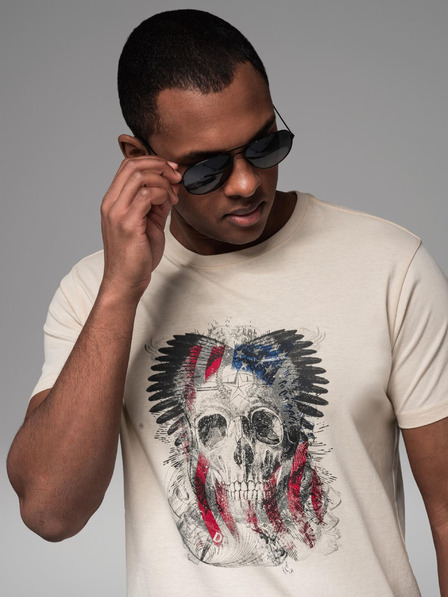 Ombre Clothing Herren-T-Shirt aus Baumwolle mit Aufdruck Ombre Clothing