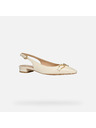 Geox Cremefarbene Damen-Ballerinas Geox Giselda 15