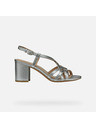 Geox Silberne Damen Sandalen Geox Virnilisa 65 S