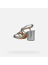 Geox Silberne Damen Sandalen Geox Virnilisa 65 S