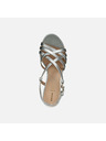 Geox Silberne Damen Sandalen Geox Virnilisa 65 S