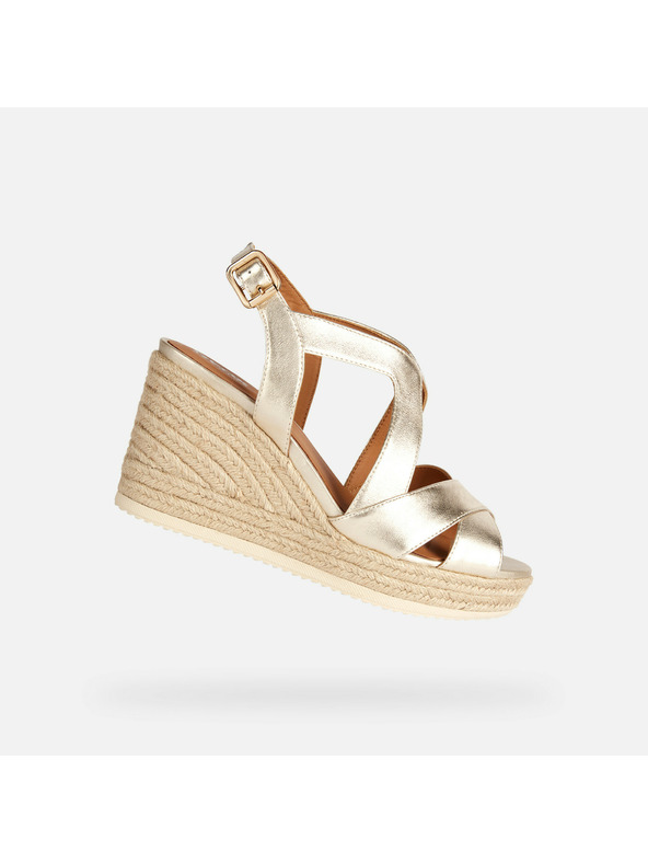 Geox Goldene Damen Sandalen Geox Ponza