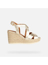 Geox Goldene Damen Sandalen Geox Ponza