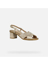 Geox Goldene Damen Sandalen Geox Aurely 50