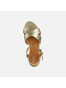 Geox Goldene Damen Sandalen Geox Ischia Corda
