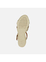 Geox Goldene Damen Sandalen Geox Ischia Corda