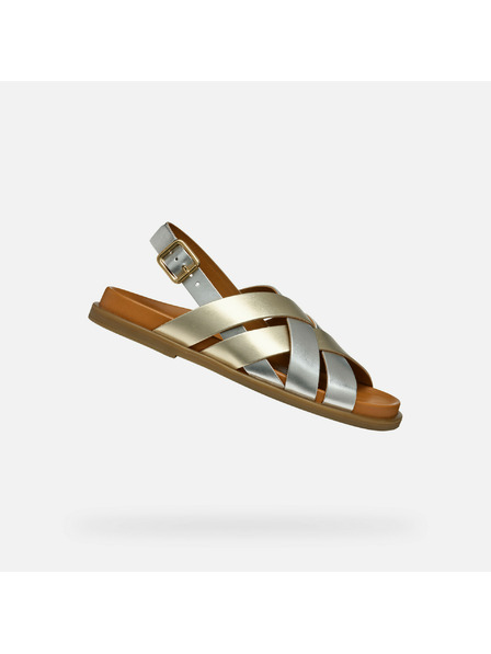Geox Goldene Damen Sandalen Geox Adelash