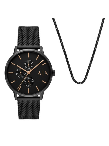 Armani Exchange Geschenkset Armbanduhr und Armband Armani Exchange CAYDE AX7162SET