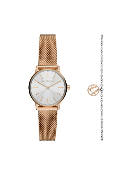Armani Exchange Geschenkset Armbanduhr und Armband Armani Exchange LOLA AX7121