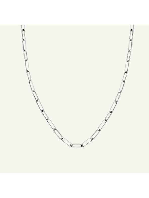 Rosefield Rosefield Halskette in Silberfarbe Hammered Chain JNHCS-J629