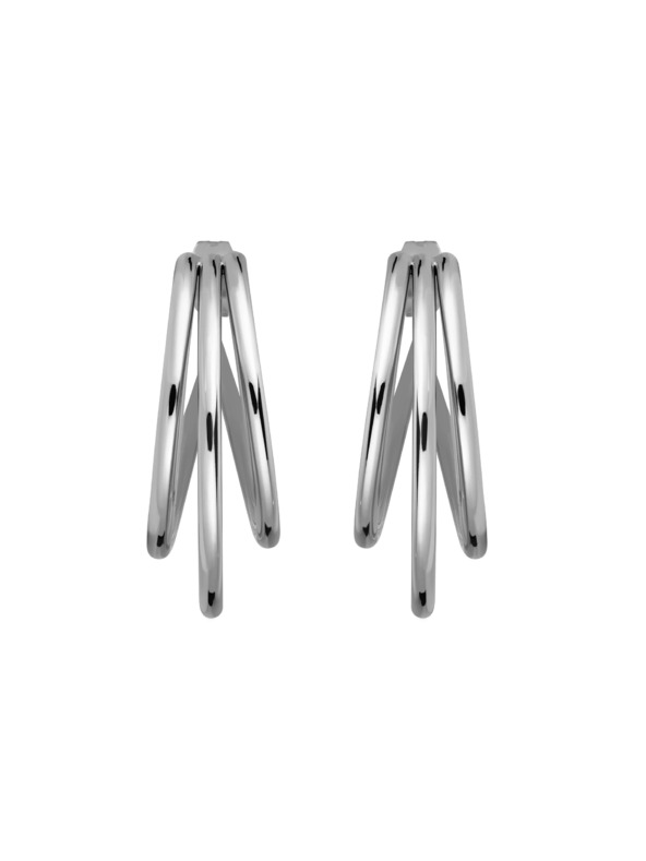 Rosefield Rosefield Ohrringe in Silberfarbe Triple Hoops JETHS-J574