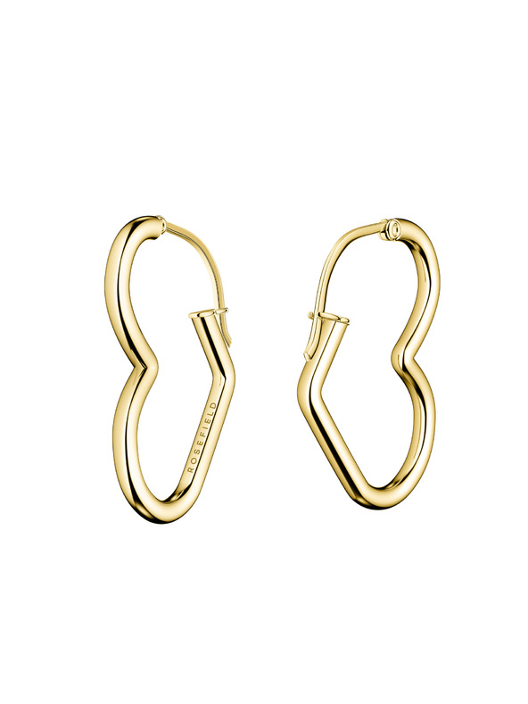 Rosefield Rosefield Ohrringe in Goldfarbe Heart Hoops JEHHG-J579