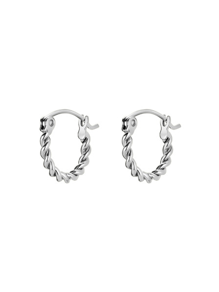 Rosefield Rosefield Ohrringe in Silberfarbe Twisted Hoops JETHS-J578