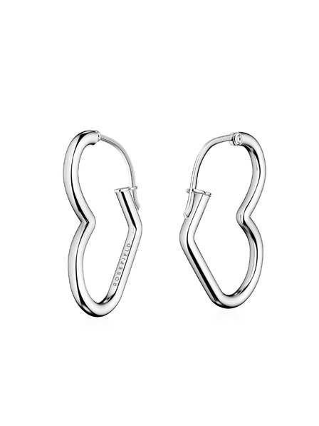 Rosefield Rosefield Ohrringe in Silberfarbe Heart Hoops JEHHS-J580