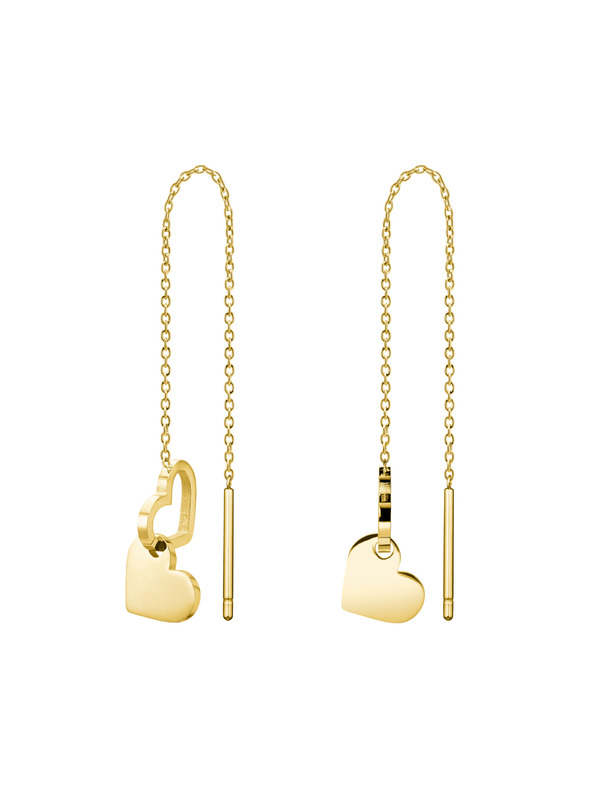 Rosefield Rosefield Ohrringe in Goldfarbe Double Heart JEDHG-J686