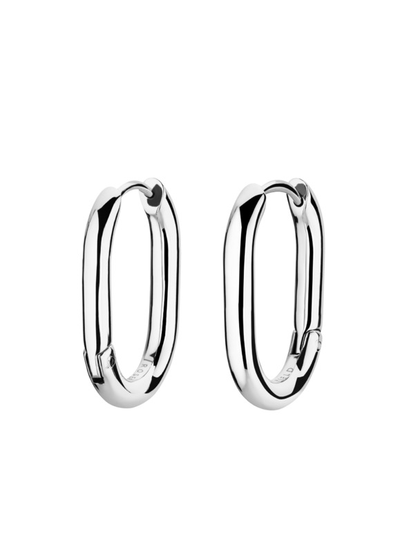Rosefield Rosefield Ohrringe in Silberfarbe Small Oval Hoops JEOSS-J570