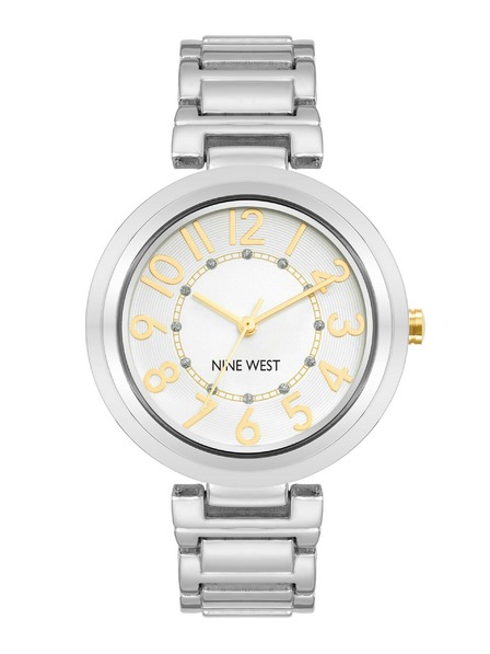 Nine West	 Damen runde Uhr Nine West NW/1893SVTT