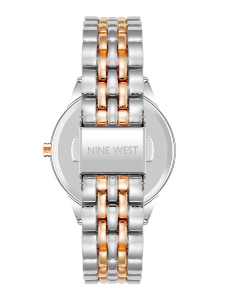 Nine West	 Damen runde Uhr Nine West NW/2897SVRT