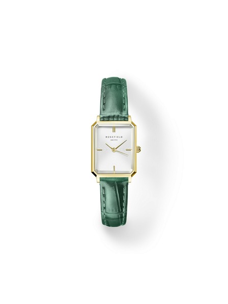 Rosefield Damen-Uhr Rosefield Octagon XS Smaragd Leder OWGLG-O86