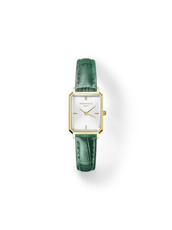 Rosefield Damen-Uhr Rosefield Octagon XS Smaragd Leder OWGLG-O86