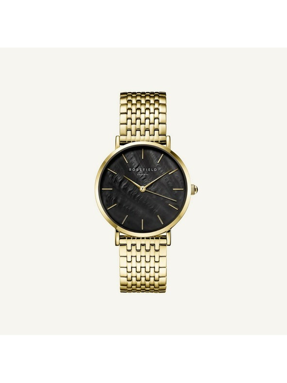 Rosefield Damenuhren Rosefield Upper East Side Black Gold UBGSG-U35