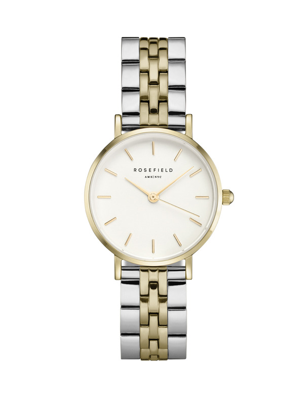 Rosefield Rosefield Armbanduhr 26SGD-269 The Small Edit White Steel Silver Gold Duo