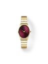 Rosefield Damenarmbanduhr Rosefield Oval Burgundy OVGSG-OV15
