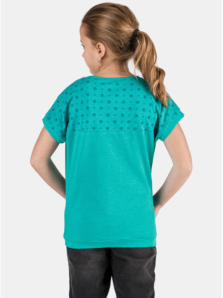 Sam 73 Grünes gemustertes Mädchen-T-Shirt SAM 73