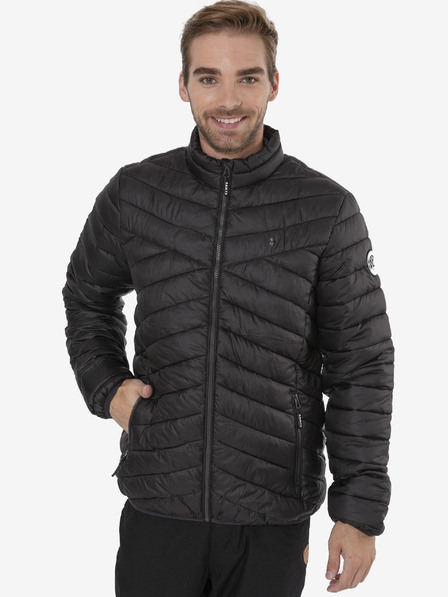 Sam 73 Schwarze Herren-Winter-Steppjacke Sam 73