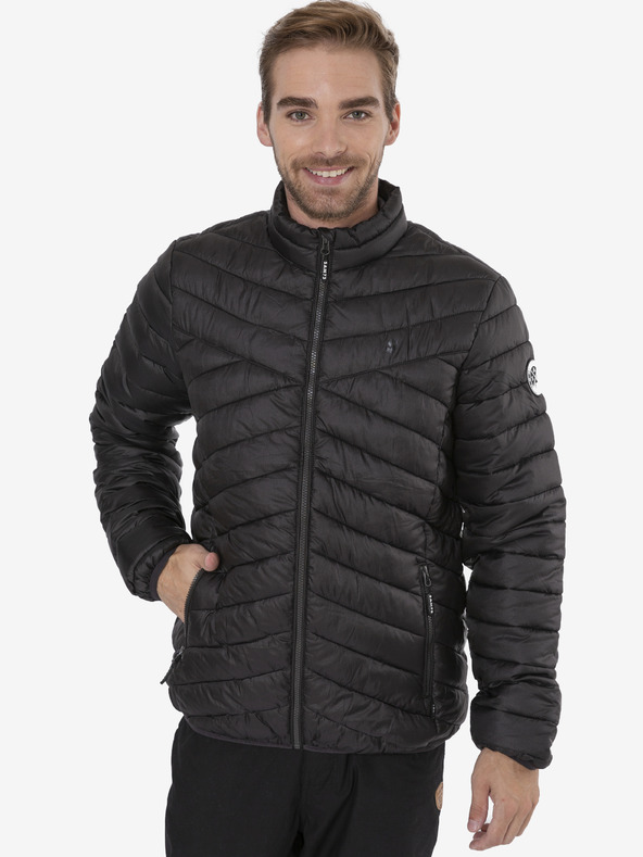 Sam 73 Schwarze Herren-Winter-Steppjacke Sam 73