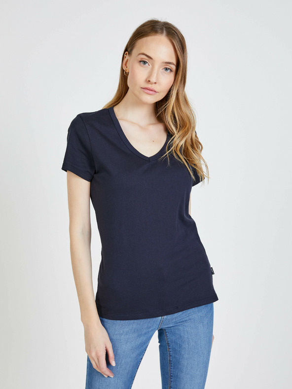 Sam 73 Dunkelblaues Damen-T-Shirt SAM 73 Una