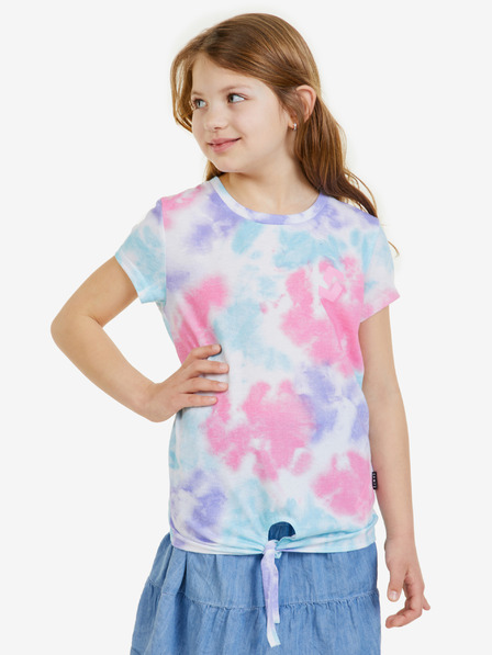 Sam 73 Blaues Batik-T-Shirt für Mädchen SAM 73 Regina