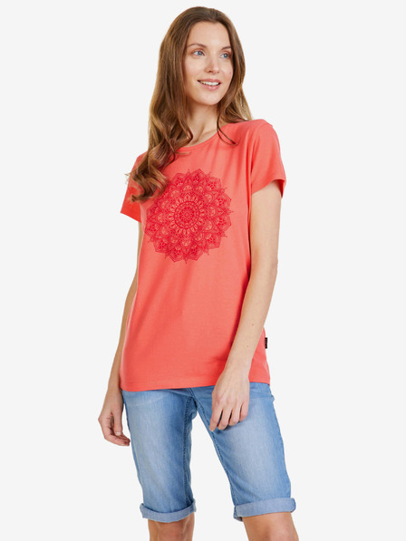 Sam 73 Korallenfarbenes Damen-T-Shirt SAM 73 Deborah