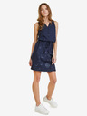 Sam 73 Dunkelblaues Gemustertes Kurzes Damen-Kleid SAM 73 Blanche