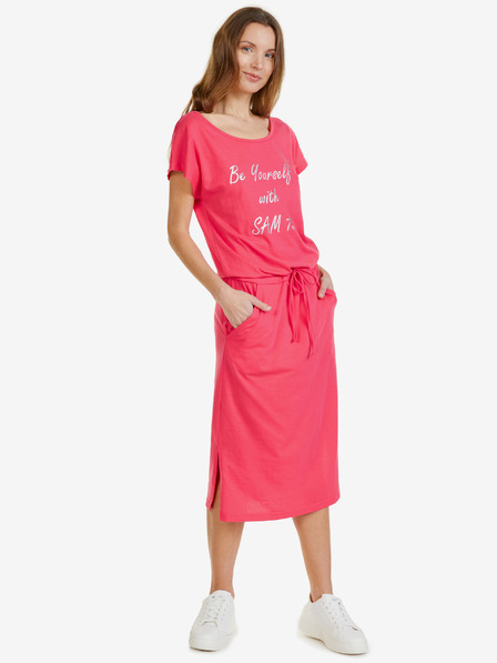 Sam 73 Dunkelrosa Damen-Midikleid SAM 73 Natalie