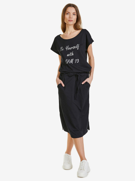 Sam 73 Schwarzes Midikleid für Damen SAM 73 Natalie