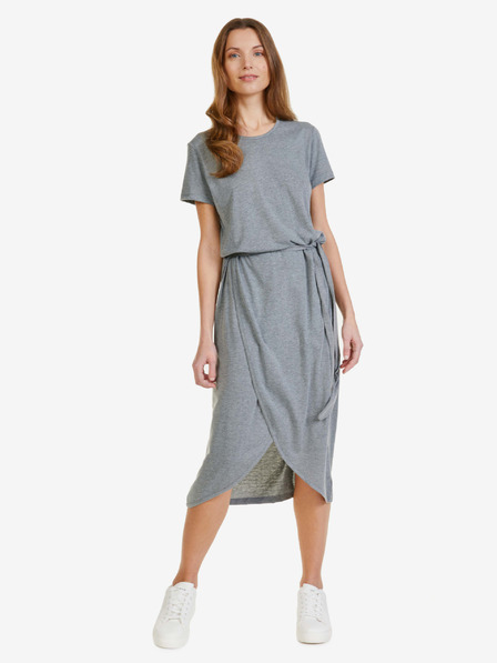 Sam 73 Hellgraues Damen-Midikleid SAM 73 Gaia