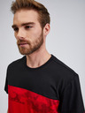 Sam 73 Schwarzes und rotes Herren-T-Shirt SAM73 Cetus