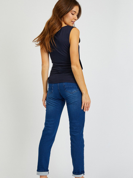 Sam 73 Dunkelblaues Damen-Basic-Tank-Top SAM73 Lupus