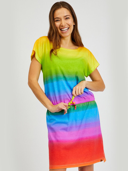 Sam 73 Blaues und gelbes Damenkleid SAM73 Fena