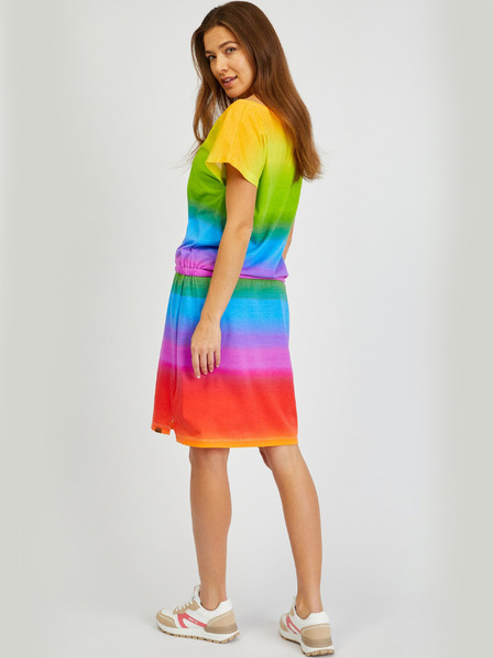 Sam 73 Blaues und gelbes Damenkleid SAM73 Fena