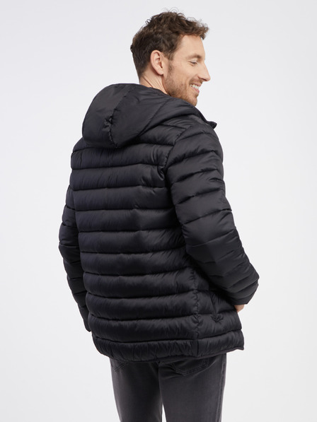 Sam 73 Schwarze Herren-Steppjacke SAM 73 Spider